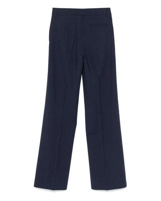 MSGM Blue Tailored Trousers