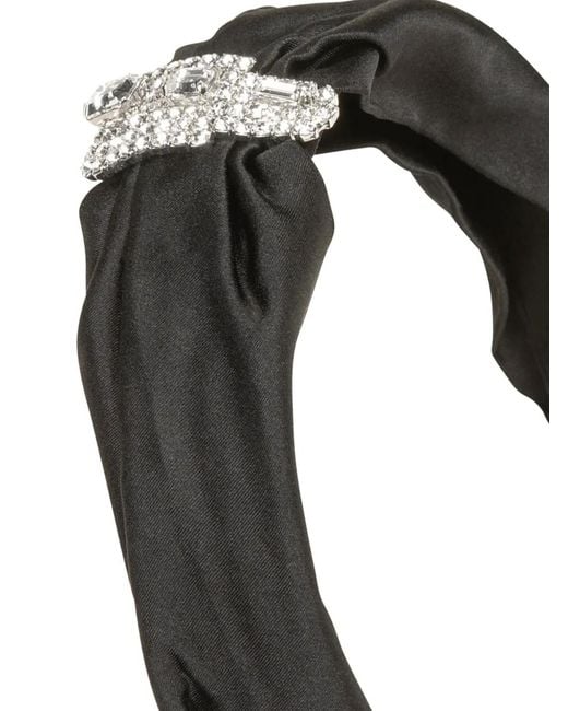 Jennifer Behr Black Katalina Embellished Headband