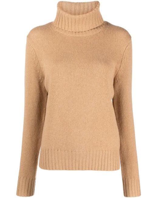 Polo Ralph Lauren Natural Roll-Neck Wool Jumper