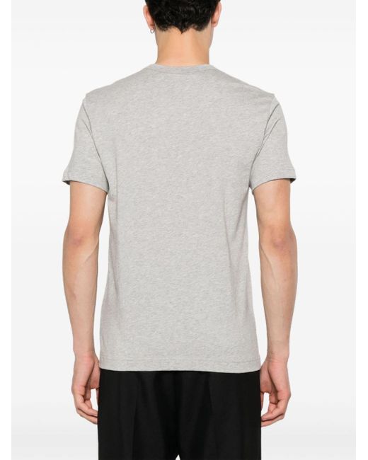 Camiseta con cita estampada Comme des Garçons de hombre de color Gray