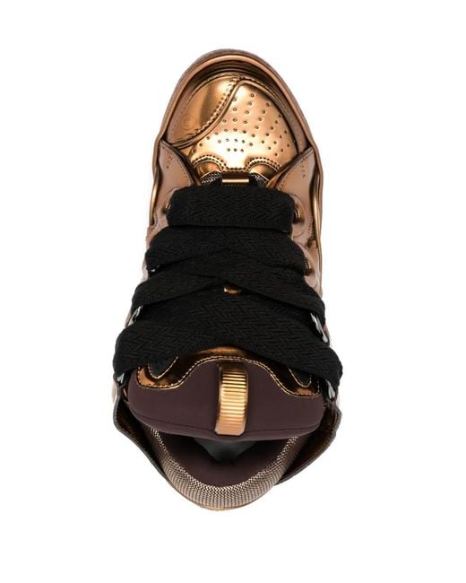 Lanvin Brown Curb Sneakers for men