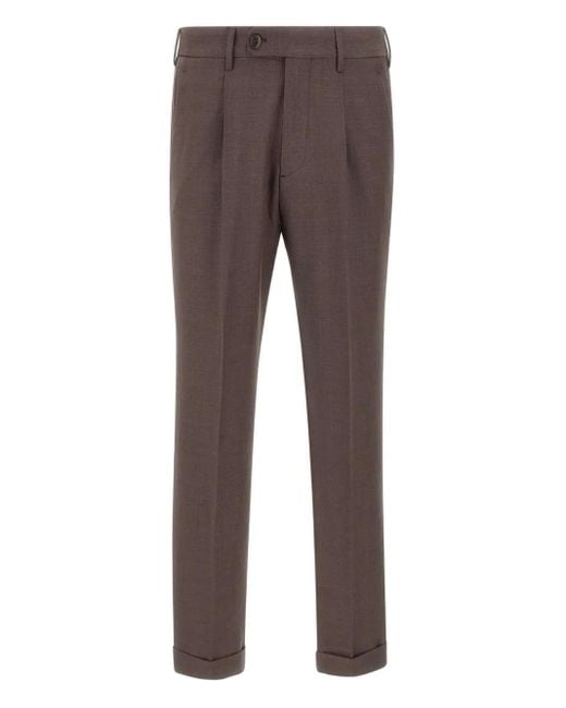 Pantalon À Plis Devore pour homme en coloris Gray