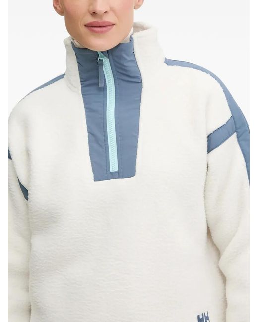 Helly Hansen Blue Zip Stripe Top