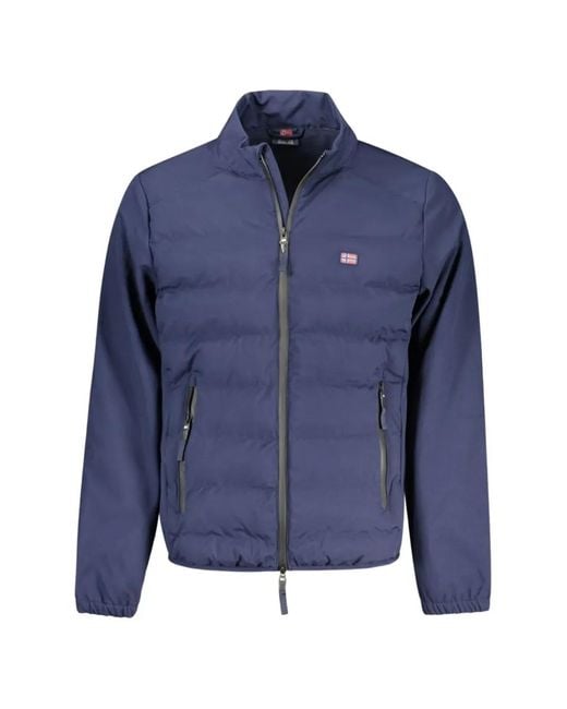 Norway 1963 Blue Quilted Zip-Up Jacket for men