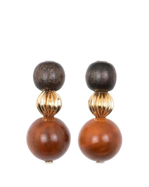 Jennifer Behr Metallic Asher Beaded Earrings