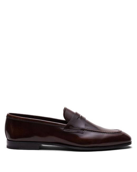 Church's Brown Maesteg Polished Fumè Loafers for men