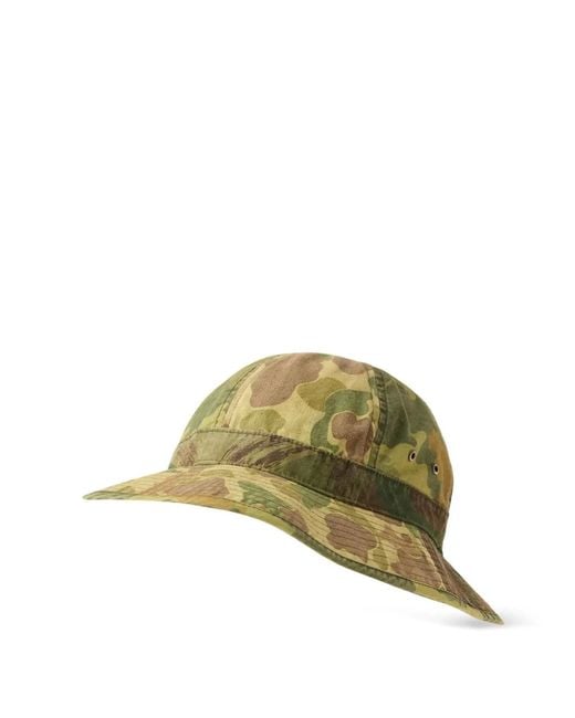 RRL Metallic Camouflage-Print Bucket Hat for men