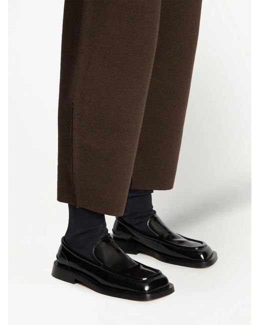 Proenza Schouler Brown Straight-Leg Knitted Trousers