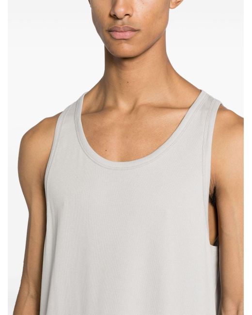 Thom Krom White Sleeveless Cotton T-shirt for men