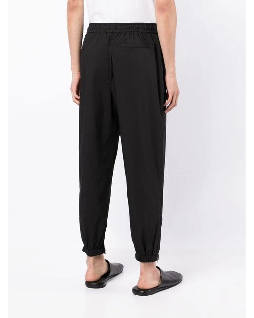 3.1 Phillip Lim Black Tapered-Leg Track Pants for men
