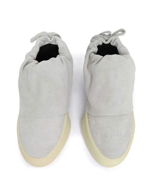Fear Of God White Moc Layered Suede Loafers for men