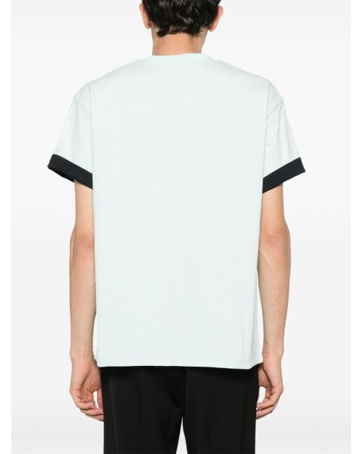 T-shirt a doppio strato di Bottega Veneta in White da Uomo