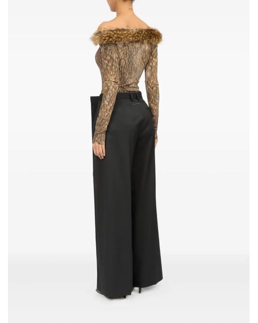 MM6 by Maison Margiela Black Tailored Trousers