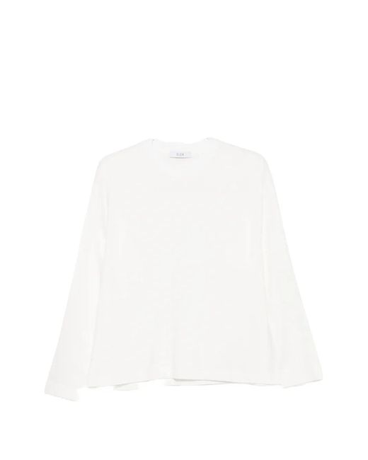 ELEH White Long-Sleeve T-Shirt