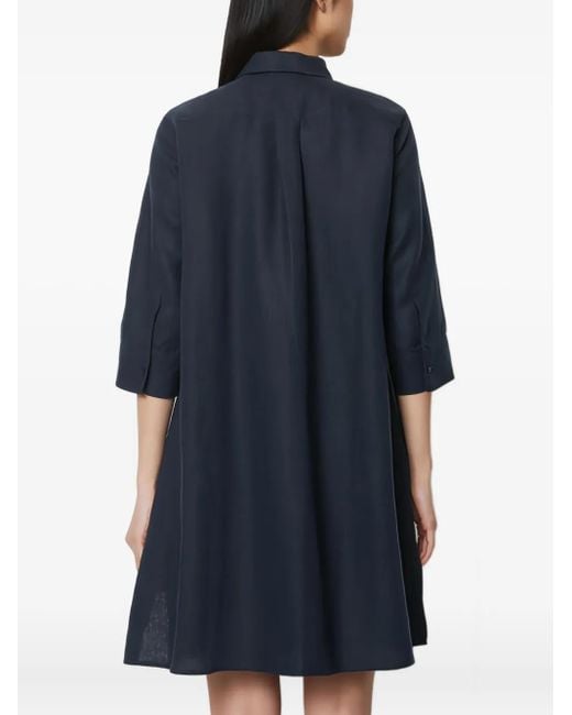 Marc O' Polo Blue Button-Up Shirtdress