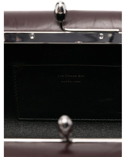 Jil Sander Goji レザーショルダーバッグ S Brown