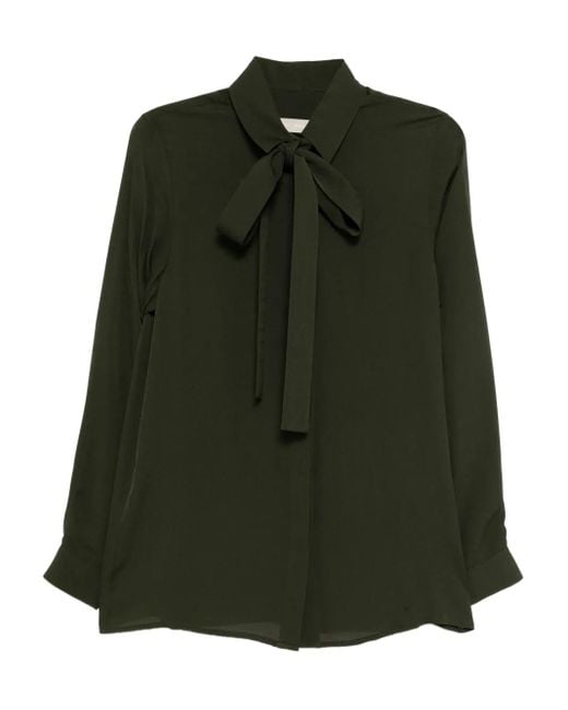Elie Saab シルクシャツ Green
