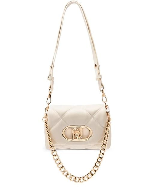 Liu Jo White Small Quilted Lapuffy Bag