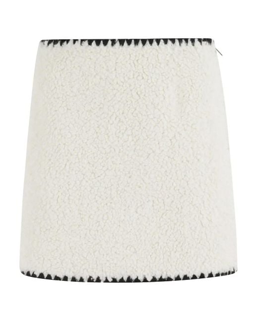 ERMANNO FIRENZE White Rock aus Teddy-Fleece mit Reißverschluss