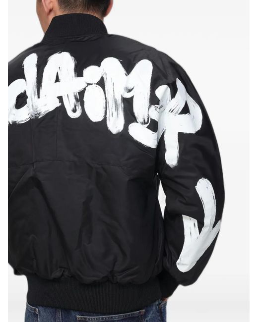 DISCLAIMER Bomberjack Met Logoprint in het Black voor heren
