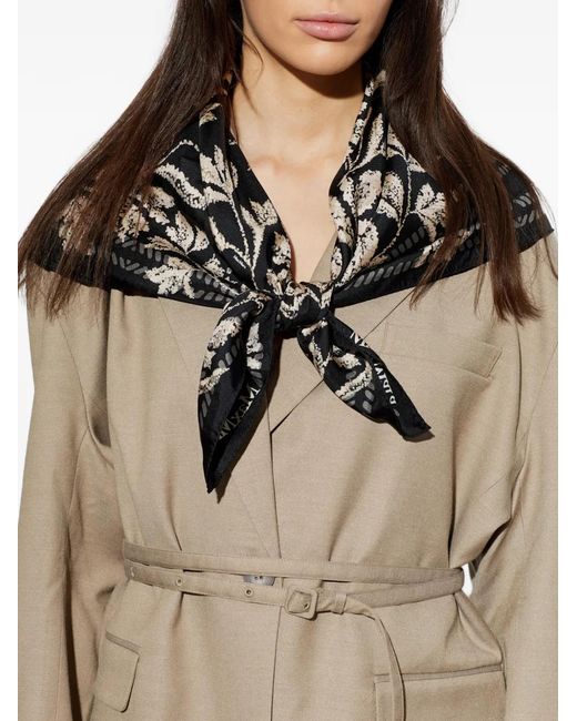 Sciarpa Con Stampa di Max Mara in Black