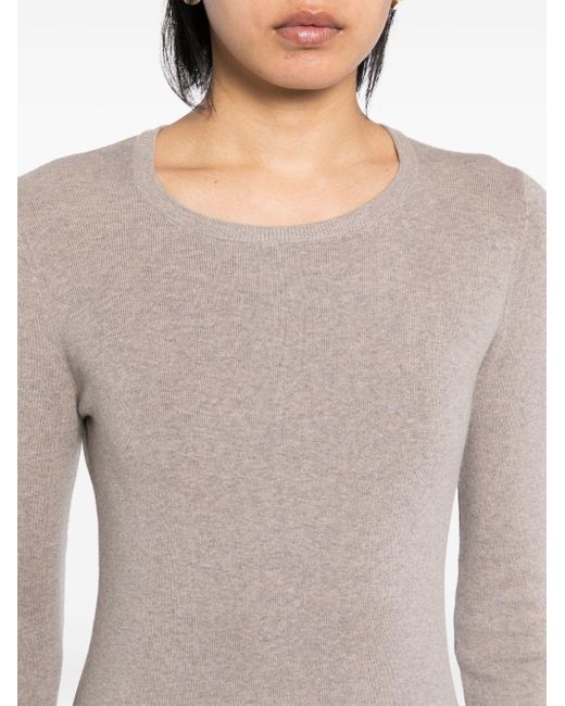 Extreme Cashmere Gebreide Jurk in het Grijs Lyst NL
