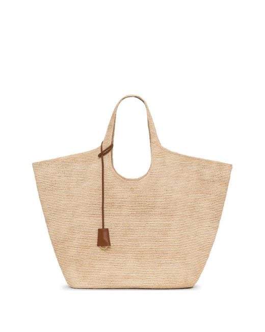 Anine Bing Natural Sac Cabas Lili En Raphia