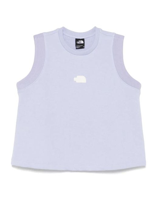 The North Face Blue Terry Crop Top