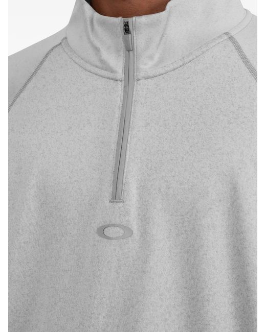 Oakley Gray Zip-Up Sweatshirt for men