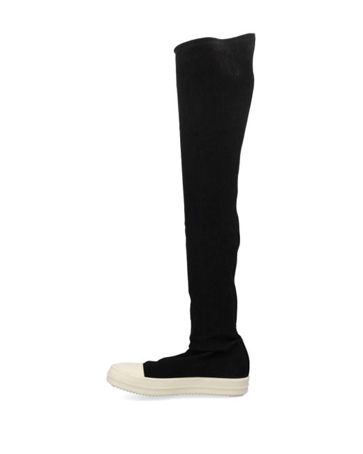 Rick Owens Black Over-The-Knee Boots