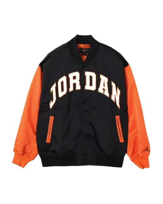 Nike Black Logo-Lettering Bomber Jacket for men