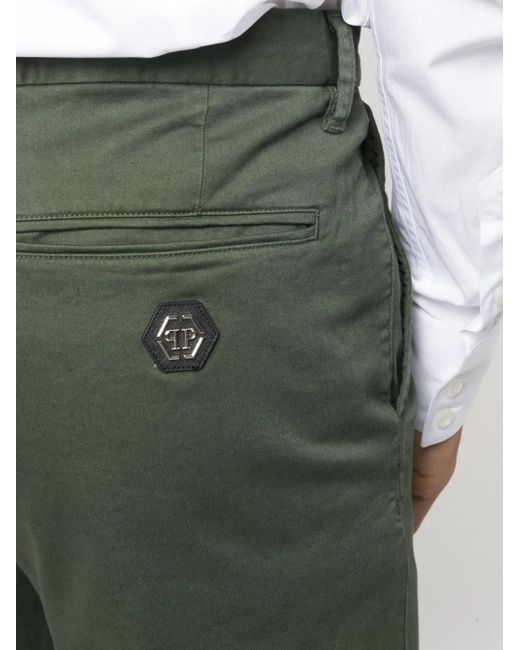 Philipp Plein Green Long Trousers Tailored for men
