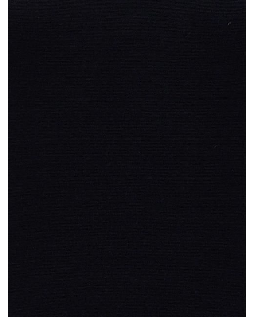 Max Mara Black Stretch-Wool Tank Top