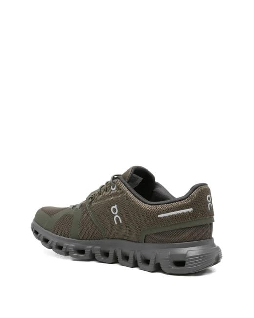 On Shoes Brown Cloud Mesh-Panel Sneakers for men