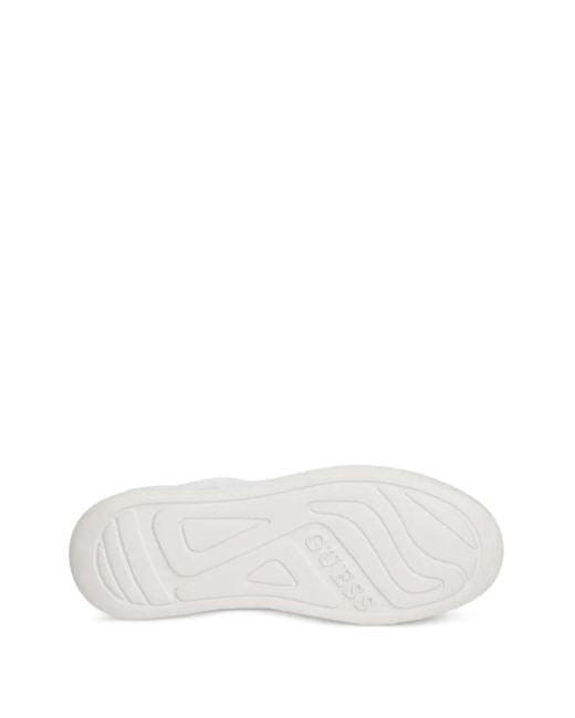 Guess White Elbina Lace-Up Sneakers