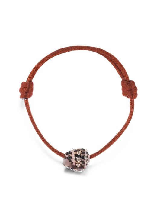 Dezso by Sara Beltran White X Sara Beltran Diamond And Conus Shell Bracelet