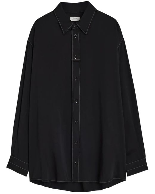 Camisa de bucle de Lemaire de hombre de color Black