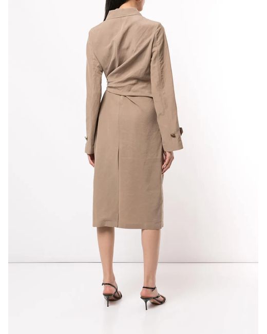 Goen.J Natural Waist-Tied Trench Coat
