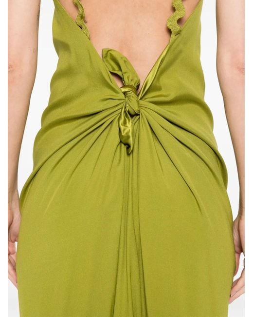 Stephan Janson Green Turn Maxi Dress