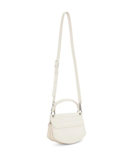 Ganni White Mini Apo-G Cross Body Bag
