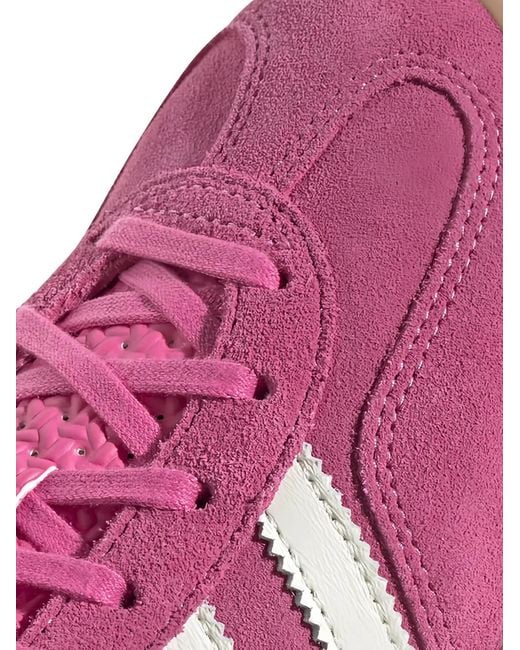Adidas Pink Gazelle Logo-Print Sneakers