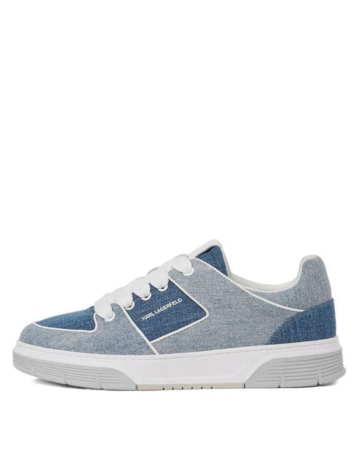 Karl Lagerfeld Blue Kourtney Denim Sneakers for men