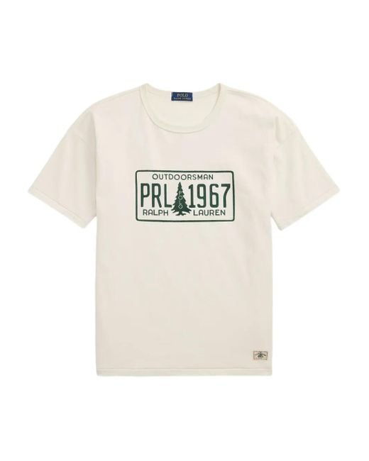 Polo Ralph Lauren T-Shirt Met Grafische Print in het White voor heren