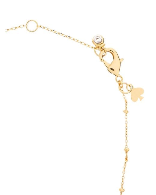 Kate Spade White Summer Daze Banana-Pendant Necklace