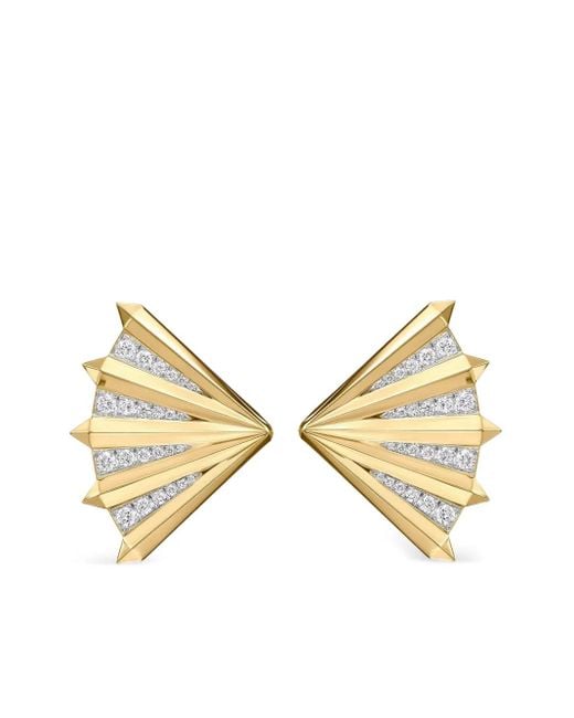 Phillips House Natural 14Kt Fan Aura Earrings
