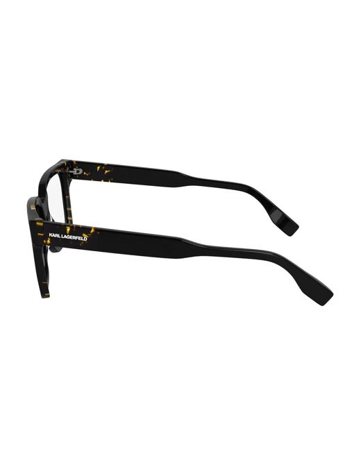 Karl Lagerfeld Brown Rectangle-Frame Glasses for men