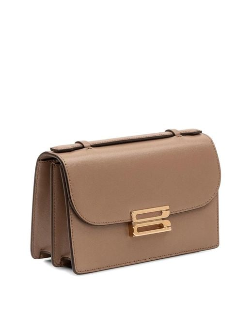 Victoria Beckham Brown Small Dorian Shoulder Bag