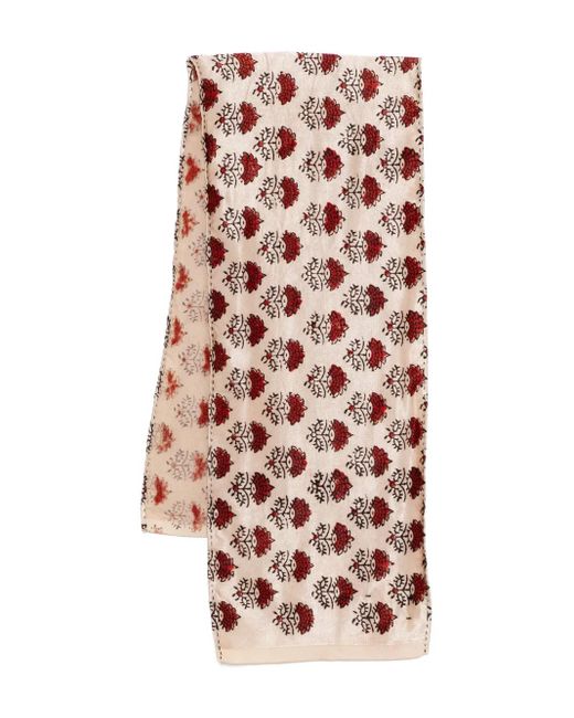 John Alexander Skelton Graphic-Print Scarf in White for Men