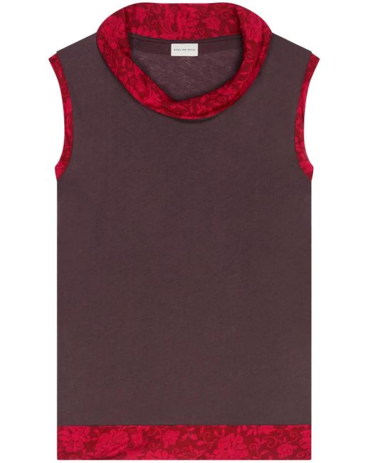 Dries Van Noten フローラル トップ Purple
