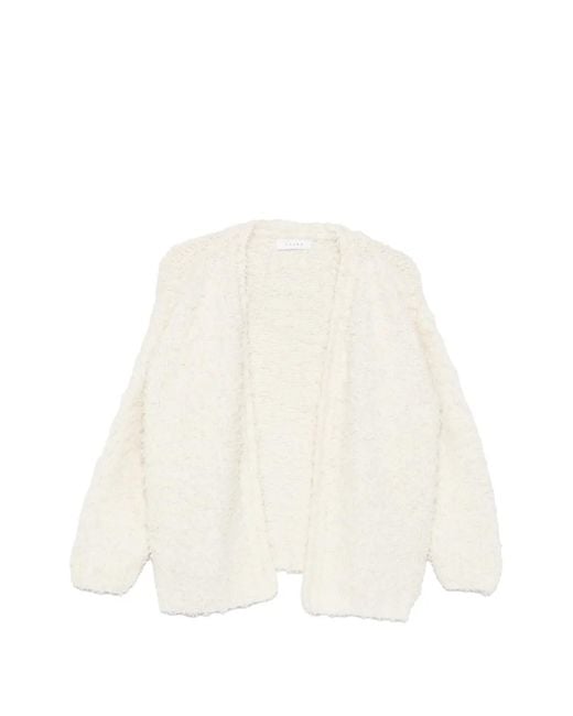 Liska White Cardigan En Maille